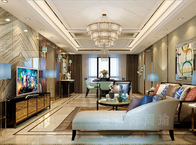 巨屌人妖世纪江尚三室两厅168平装修设计效果欣赏